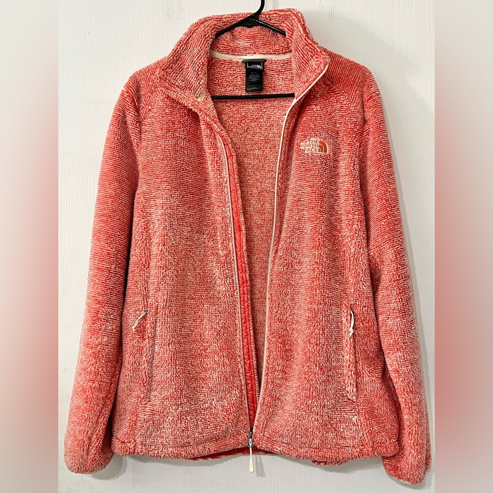 The North Face Osito Striped Fleece Fuzzy Zip Up Jacket Size XL - Picture 5 of 13